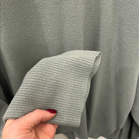 Abercrombie & Fitch Green Crew Neck Sweater Relaxed Fit - Picture 4 of 4